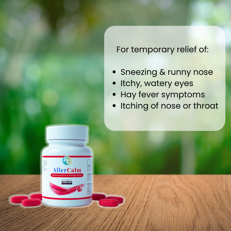 AllerCalm Allergy Medicine -- 25mg Diphenhydramine HCI Minitablets